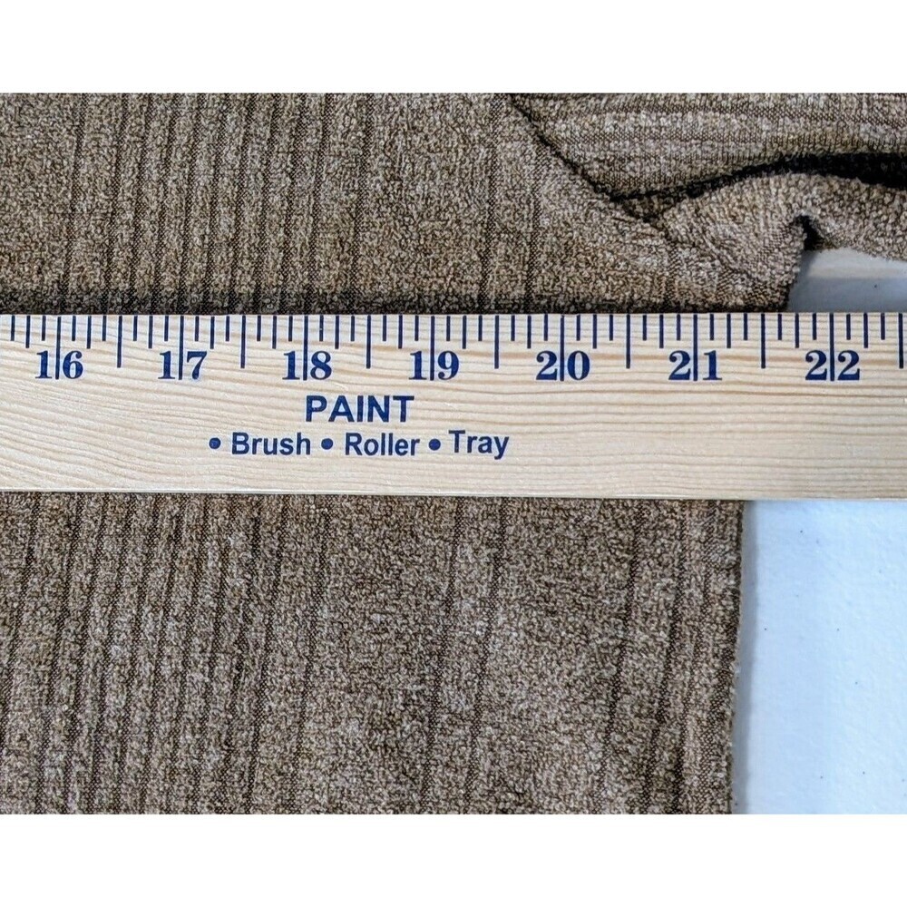 Vintage Covington Sears V-Neck Knit Sweater Khaki Tan Men’s Large - Picture 5 of 6